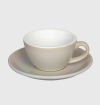 Кофейная пара LOVERAMICS Egg 150 мл. Ivory чашка и блюдце цвет бежевый