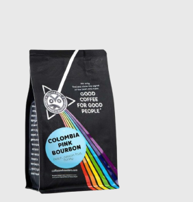 Colombia Pink Bourbon, кофе OWL в зернах Specialty Coffee, упаковка 125 гр.