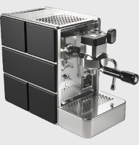 Кофемашина эспрессо рожковая Stone Espresso Mine Black, Inox Black, корпус черный