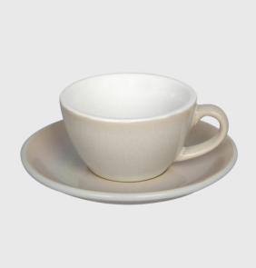 Кофейная пара LOVERAMICS Egg 150 мл. Ivory чашка и блюдце цвет бежевый