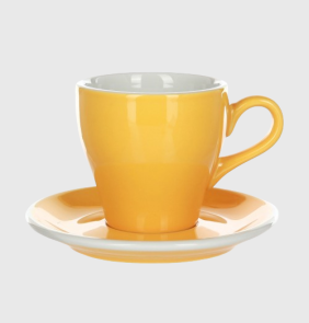 Кофейная пара LOVERAMICS Tulip 280 мл, желтый