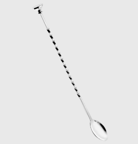 Metallurgica Motta 398, Cocktail spoon Boston, Длинная ложечка из нержавеющей стали для коктейлей