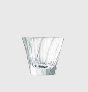 Стакан LOVERAMICS Urban Glass Twisted Espresso, объем 70 мл.