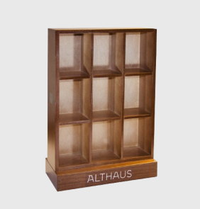 Стенд Althaus Pyra-Pack из мореного ореха для храниения и демонстрации чайных пакетиков