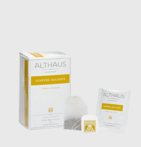 Зеленый Женьшень, чай Althaus пакетированный зеленый чай для чашки